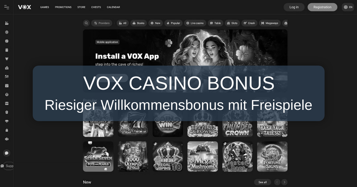 Vox Casino Bonus 2026 - Beste Casino Boni Deutschland